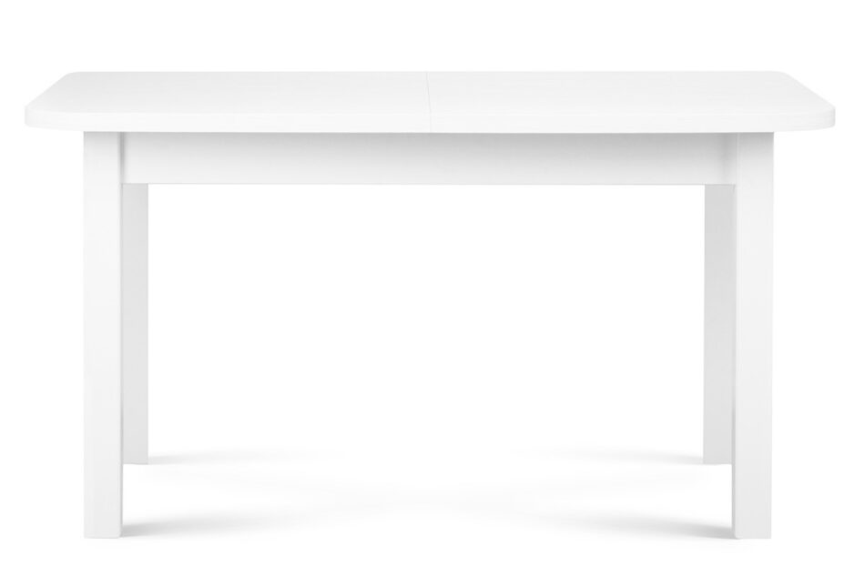 EDERE Rozkładany klasyczny stół 140 x 80 cm biały biały - zdjęcie 0