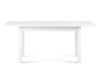 EDERE Rozkładany klasyczny stół 140 x 80 cm biały biały - zdjęcie 4