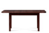 EDERE Rozkładany klasyczny stół 140 x 80 cm orzech orzech - zdjęcie 4