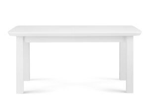 CONTINO, https://konsimo.pl/kolekcja/contino/ Prosty stół do jadalni 160 cm biały biały - zdjęcie