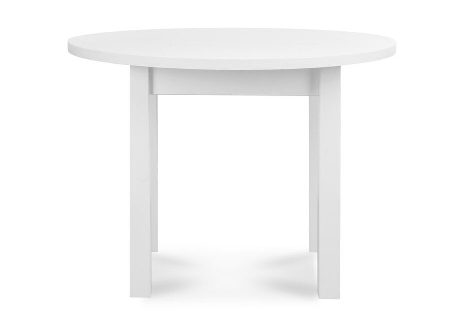 MENZO Okrągły stół 100cm biały biały - zdjęcie 3