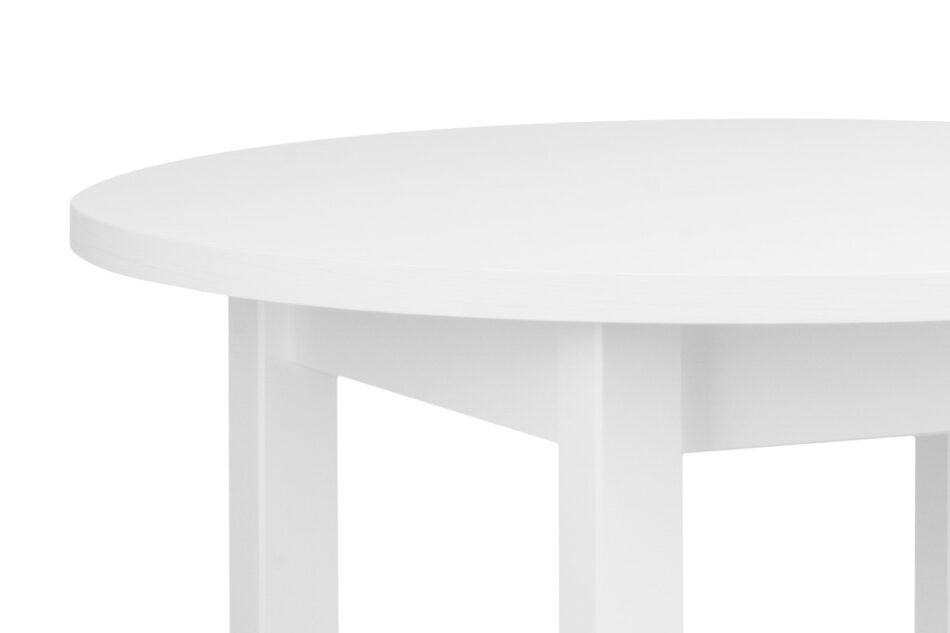MENZO Okrągły stół 100cm biały biały - zdjęcie 4