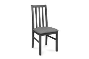 QUATUS, https://konsimo.pl/kolekcja/quatus/ Krzesło drewno bukowe szare do jadalni szary/jasny szary - zdjęcie