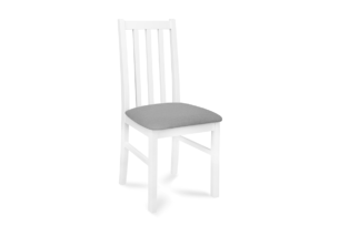 QUATUS, https://konsimo.pl/kolekcja/quatus/ Krzesło do jadalni białe biały/jasny szary - zdjęcie