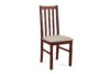 QUATUS Krzesło do jadalni orzech orzech/ciemny beż - zdjęcie 1