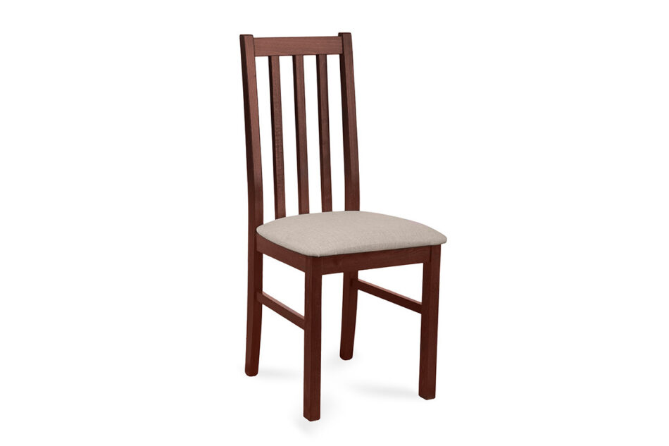 QUATUS Krzesło do jadalni orzech orzech/ciemny beż - zdjęcie 0