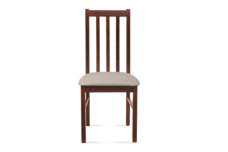QUATUS Krzesło do jadalni orzech orzech/ciemny beż - zdjęcie 2