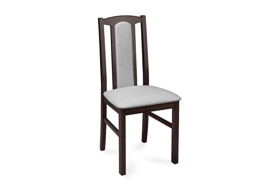 CIBUS Klasyczne krzesło do jadalni wenge tkanina szara wenge/jasny szary - zdjęcie 0
