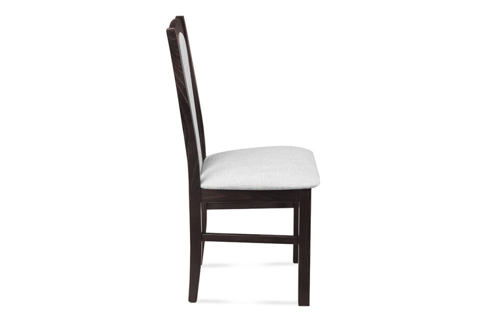 CIBUS Klasyczne krzesło do jadalni wenge tkanina szara wenge/jasny szary - zdjęcie 3