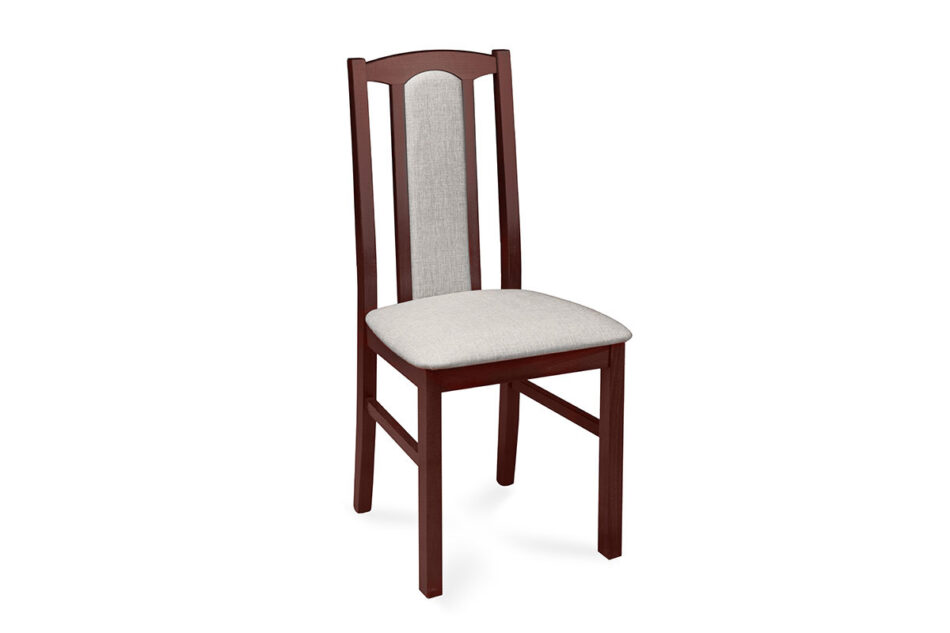 CIBUS Klasyczne krzesło do jadalni orzech tkanina jasny beż orzech/jasny beż - zdjęcie 0