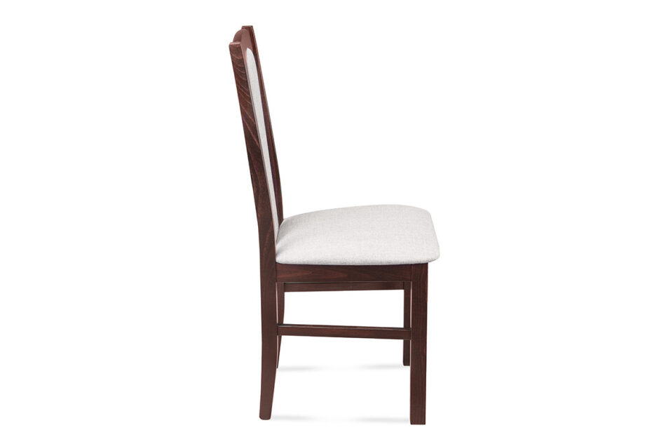 CIBUS Klasyczne krzesło do jadalni orzech tkanina jasny beż orzech/jasny beż - zdjęcie 3