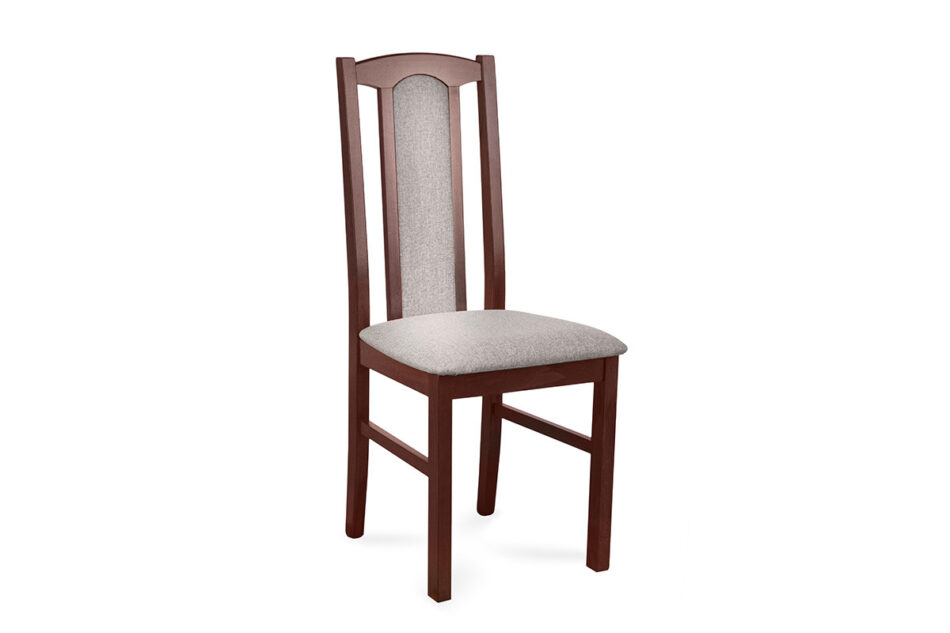 CIBUS Klasyczne krzesło do jadalni orzech tkanina beż orzech/ciemny beż - zdjęcie 0