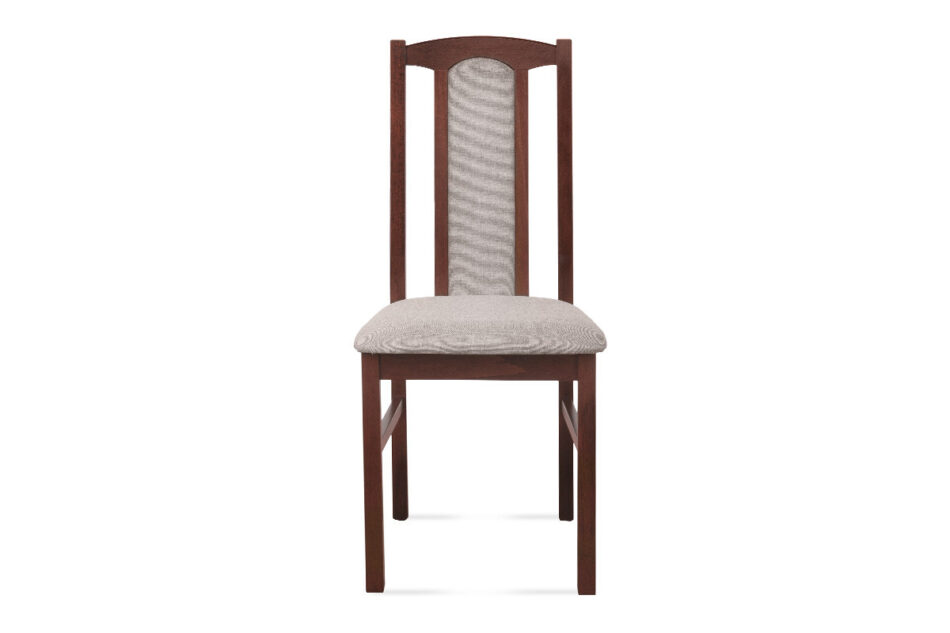 CIBUS Klasyczne krzesło do jadalni orzech tkanina beż orzech/ciemny beż - zdjęcie 2