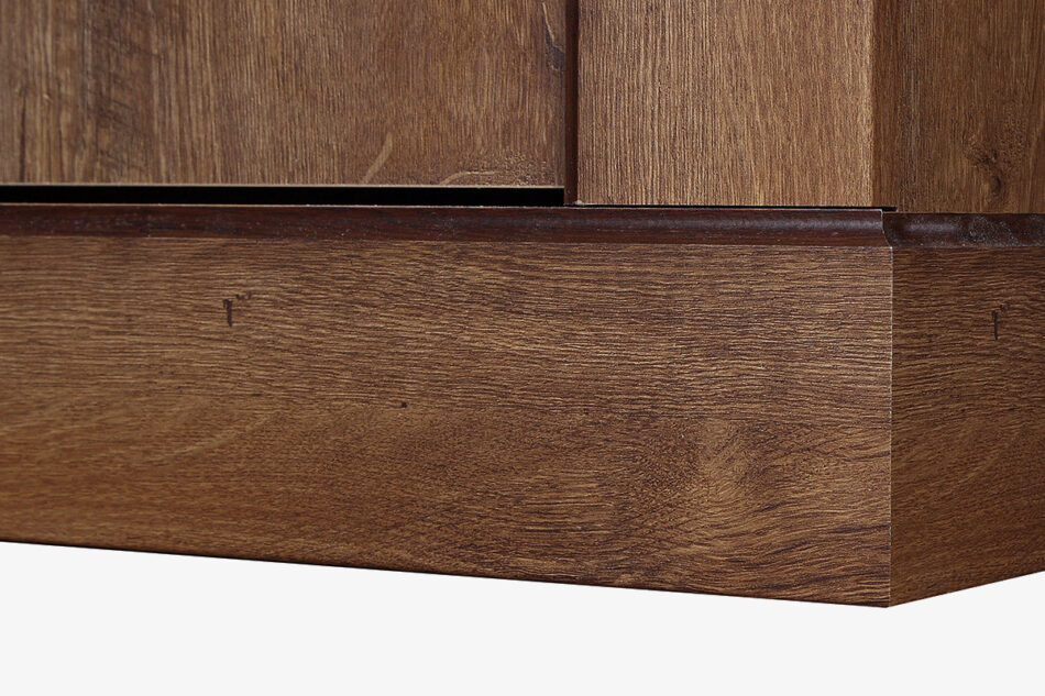 VETIS Komoda z szufladami i półkami 140 cm w stylu klasycznym jesion jesion jasny - zdjęcie 3