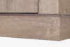 VETIS Komoda z szufladami i półkami 140 cm w stylu klasycznym dąb szary dąb naturalny - zdjęcie 4