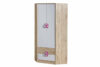 CAMBI Kolorowa szafa narożna do pokoju dziecięcego biała / jasny dąb / różowa biały/jasny dąb/różowy - zdjęcie 1