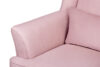 STRALIS Skandynawski fotel pudrowy róż na nóżkach różowy - zdjęcie 8