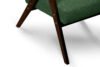 NASET Fotel w stylu PRL zielony zielony/ciemny orzech - zdjęcie 6