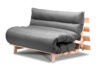FUTURI Sofa futon japoński styl szary/brązowy - zdjęcie 3