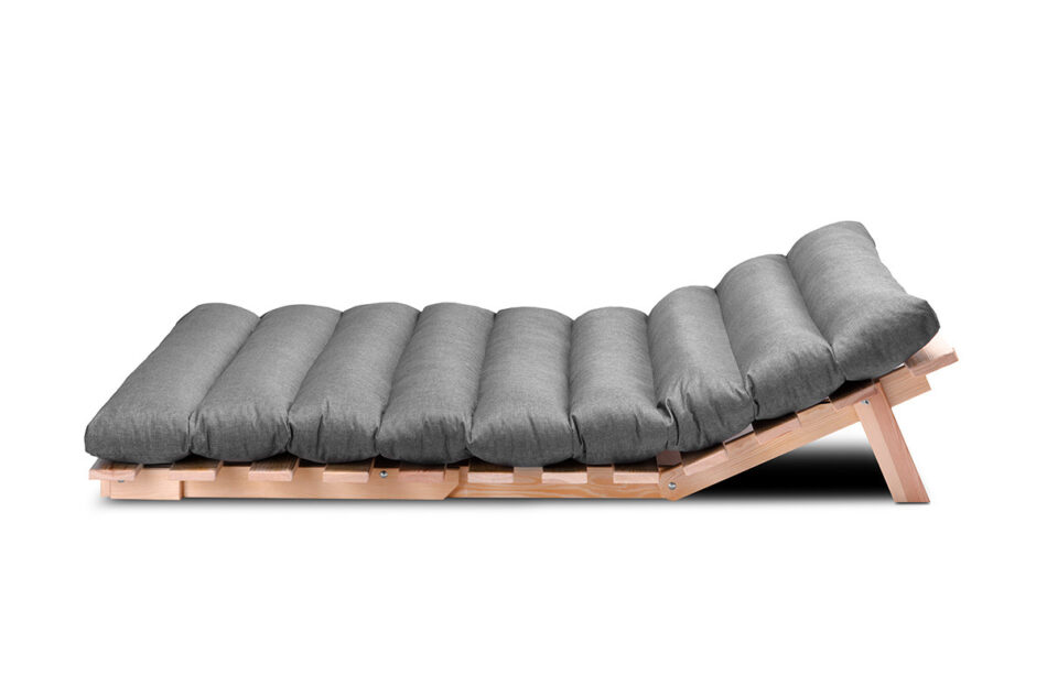 FUTURI Sofa futon japoński styl szary/brązowy - zdjęcie 3