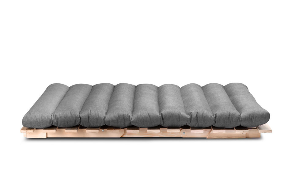 FUTURI Sofa futon japoński styl szary/brązowy - zdjęcie 6