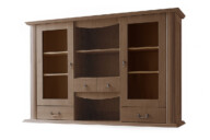 Nadstawka komody 165 cm vintage ciemny dąb
