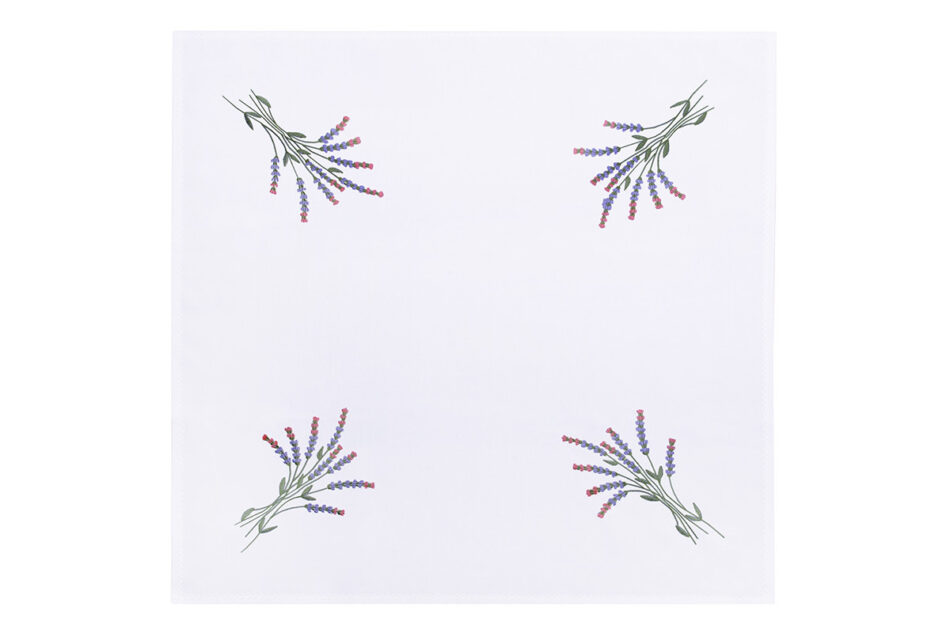 LAVANDI Serweta plamoodporna biały/zielony/czerwony/fioletowy - zdjęcie 1