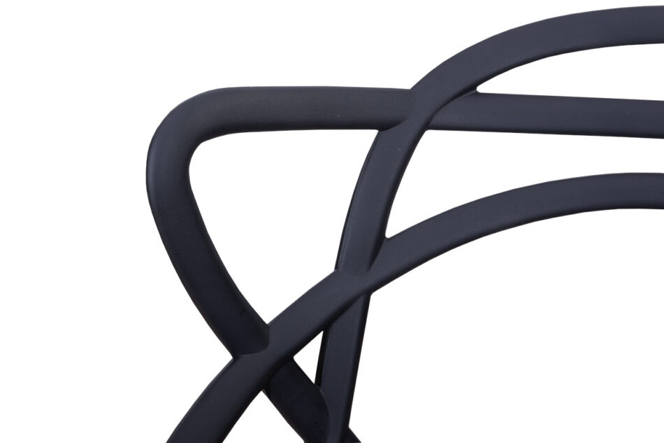 SLIMBI Krzesło modern plastikowe czarne czarny - zdjęcie 6