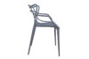 SLIMBI Krzesło modern plastikowe szare szary - zdjęcie 8