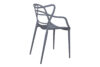SLIMBI Krzesło modern plastikowe szare szary - zdjęcie 3