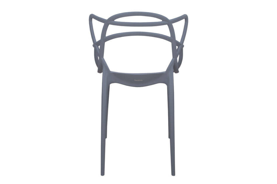 SLIMBI Krzesło modern plastikowe szare szary - zdjęcie 8