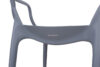 SLIMBI Krzesło modern plastikowe szare szary - zdjęcie 4
