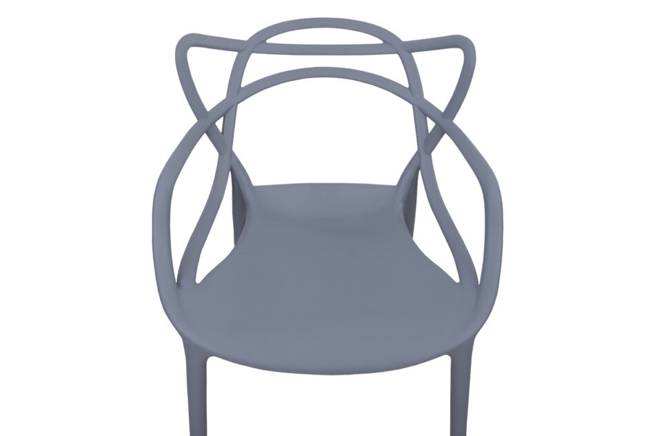 SLIMBI Krzesło modern plastikowe szare szary - zdjęcie 4