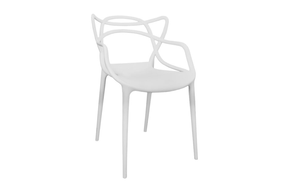 SLIMBI Krzesło modern plastikowe białe biały - zdjęcie 0