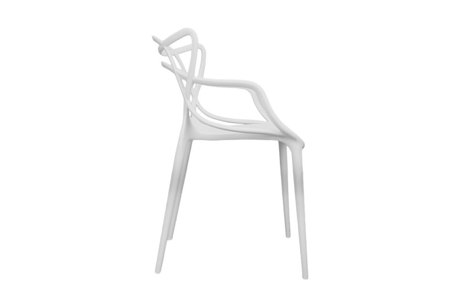SLIMBI Krzesło modern plastikowe białe biały - zdjęcie 4