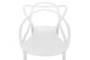 SLIMBI Krzesło modern plastikowe białe biały - zdjęcie 4