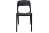 MALTE Nowoczesne krzesło plastikowe czarne czarny - zdjęcie 3