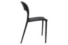 MALTE Nowoczesne krzesło plastikowe czarne czarny - zdjęcie 4