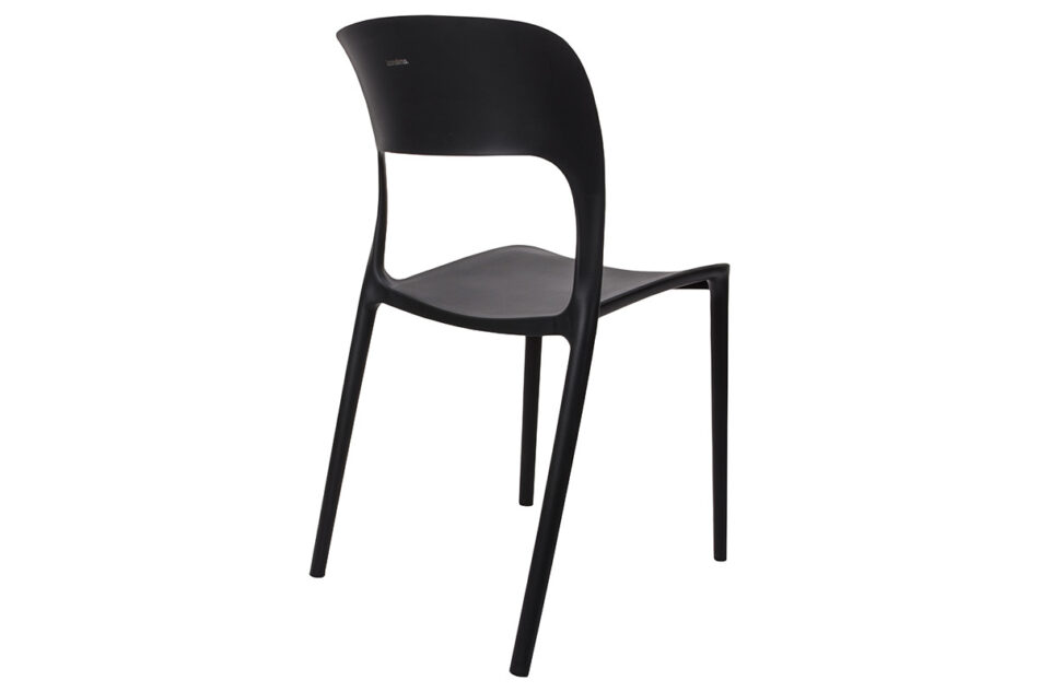 MALTE Nowoczesne krzesło plastikowe czarne czarny - zdjęcie 5