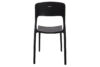 MALTE Nowoczesne krzesło plastikowe czarne czarny - zdjęcie 7
