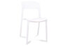 MALTE Nowoczesne krzesło plastikowe białe biały - zdjęcie 1