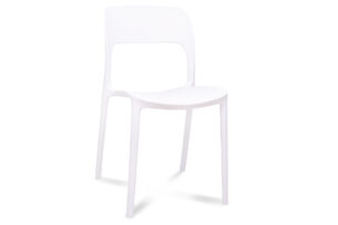 MALTE, https://konsimo.pl/kolekcja/malte/ Nowoczesne krzesło plastikowe białe biały - zdjęcie