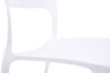 MALTE Nowoczesne krzesło plastikowe białe biały - zdjęcie 4