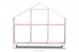 MIRUM, https://konsimo.pl/kolekcja/mirum/ Regał domek dla dziewczynki różowy biały/różowy - zdjęcie