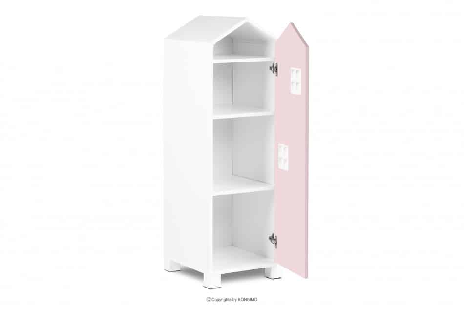 MIRUM Szafa domek dla dziewczynki różowa biały/różowy - zdjęcie 3