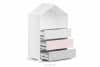 MIRUM Zestaw meble domki dla dziewczynki różowe 6 elementów biały/szary/różowy - zdjęcie 13