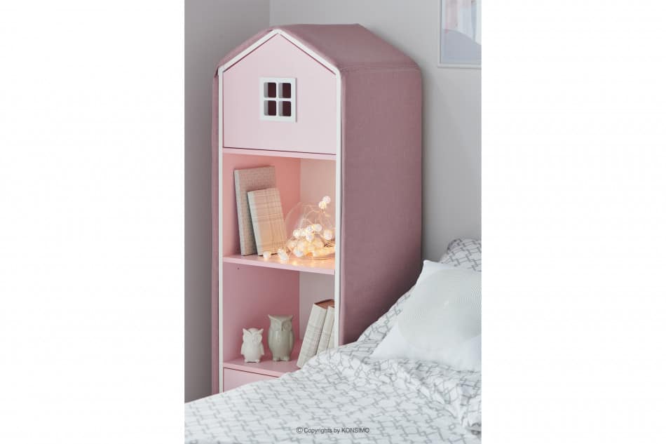 MIRUM Zestaw meble dla dziewczynki domki różowe 6 elementów biały/szary/różowy - zdjęcie 22