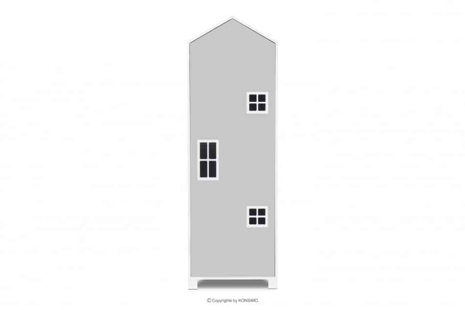 MIRUM Zestaw meble chłopięce domki szare 3 elementy biały/szary - zdjęcie 9