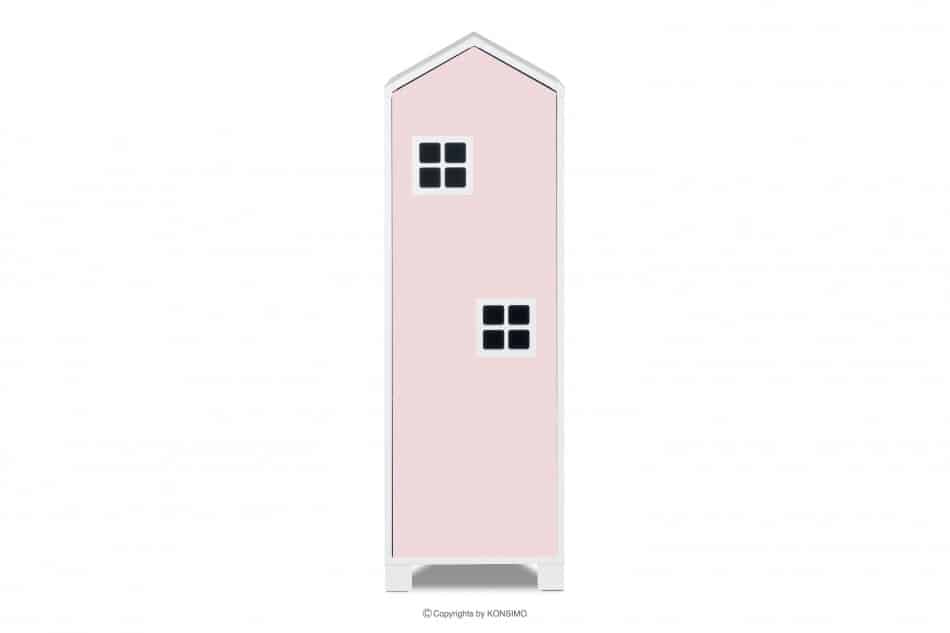 MIRUM Zestaw meble domki dla dziewczynki różowe 3 elementy biały/różowy/szary - zdjęcie 2