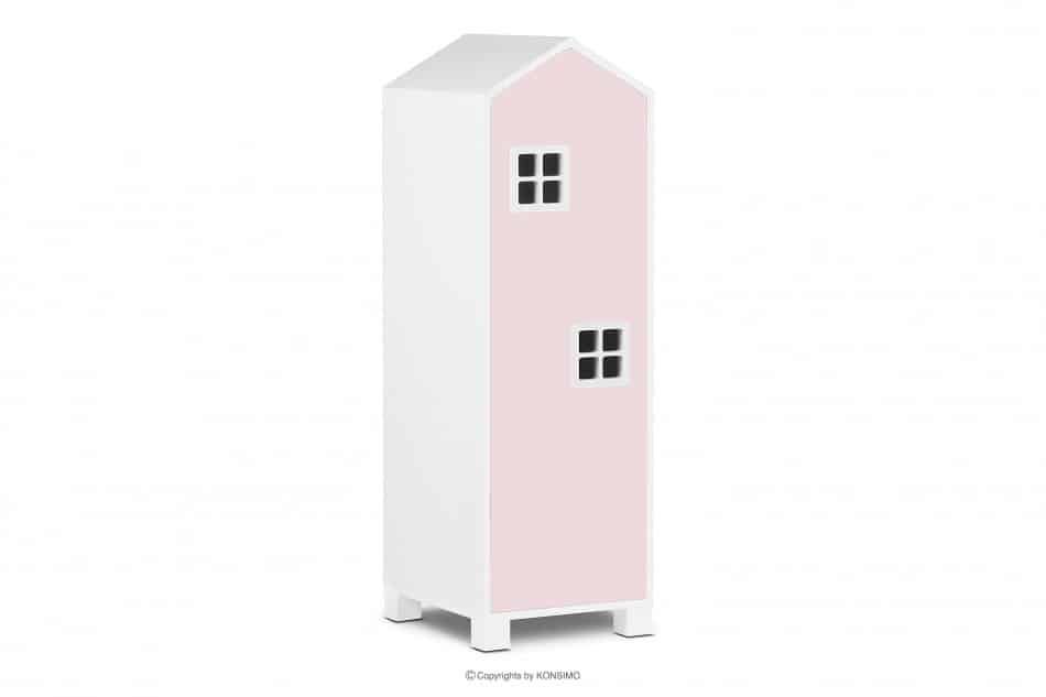 MIRUM Zestaw meble domki dla dziewczynki różowe 3 elementy biały/różowy/szary - zdjęcie 3